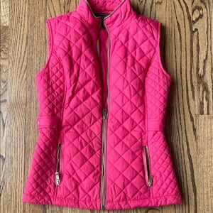 Quilted Hot Pink Sleeveless Vest